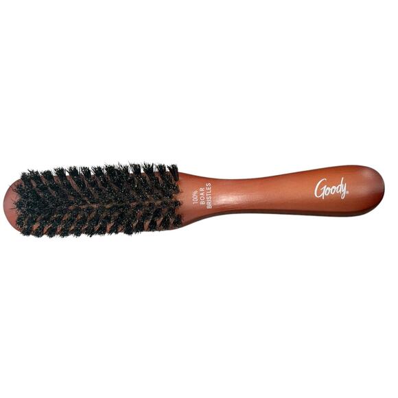Goody Vintage Wood Handle Hair Brush 100% Boar Bristles Vanity Beauty Finishing‎ - Picture 1 of 8